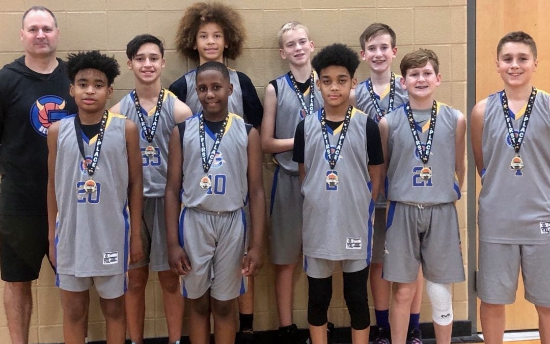 7th Grade Grey Champions in Play Hard Hoops Holiday Hoopfest