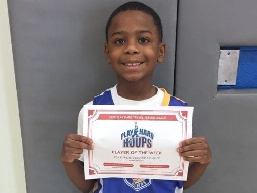 Jaden Johnson – 3rd Grade – PHH Feeder League Player Of The Week Saturday, February 8th